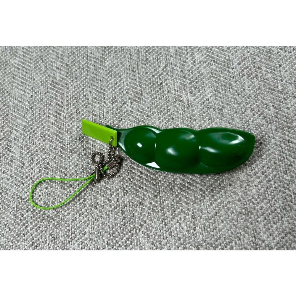Pea Poppers Keychain Bean Fidget Toy Soybean Phone Charm
